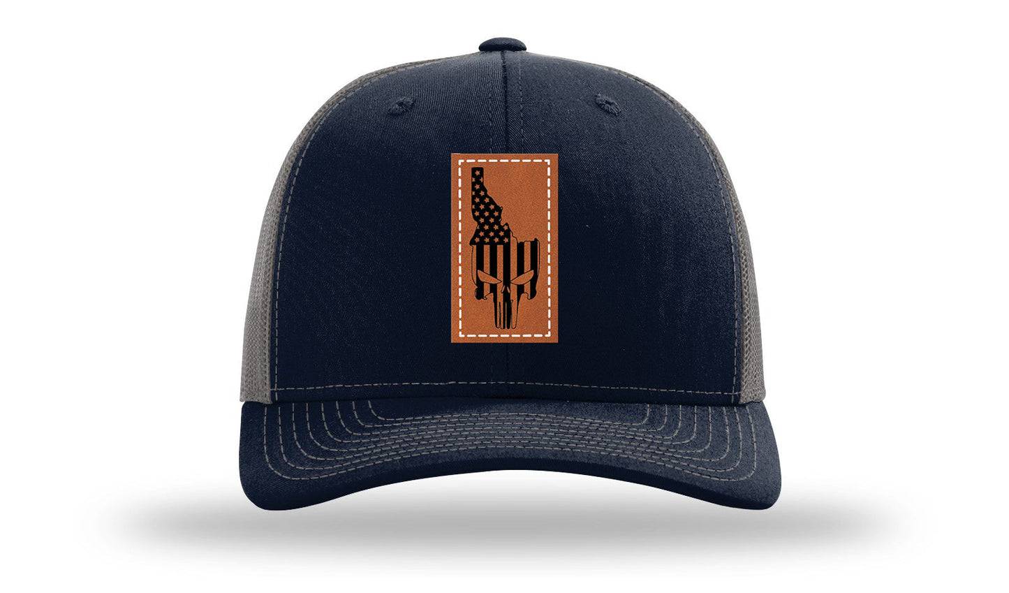Idaho Punisher Leather Patch Richardson 112 Hat