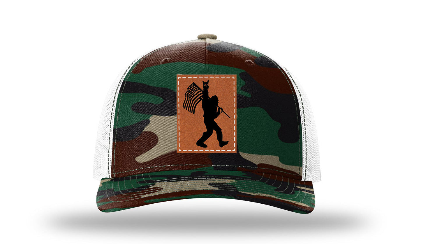 Greeen Camo / White