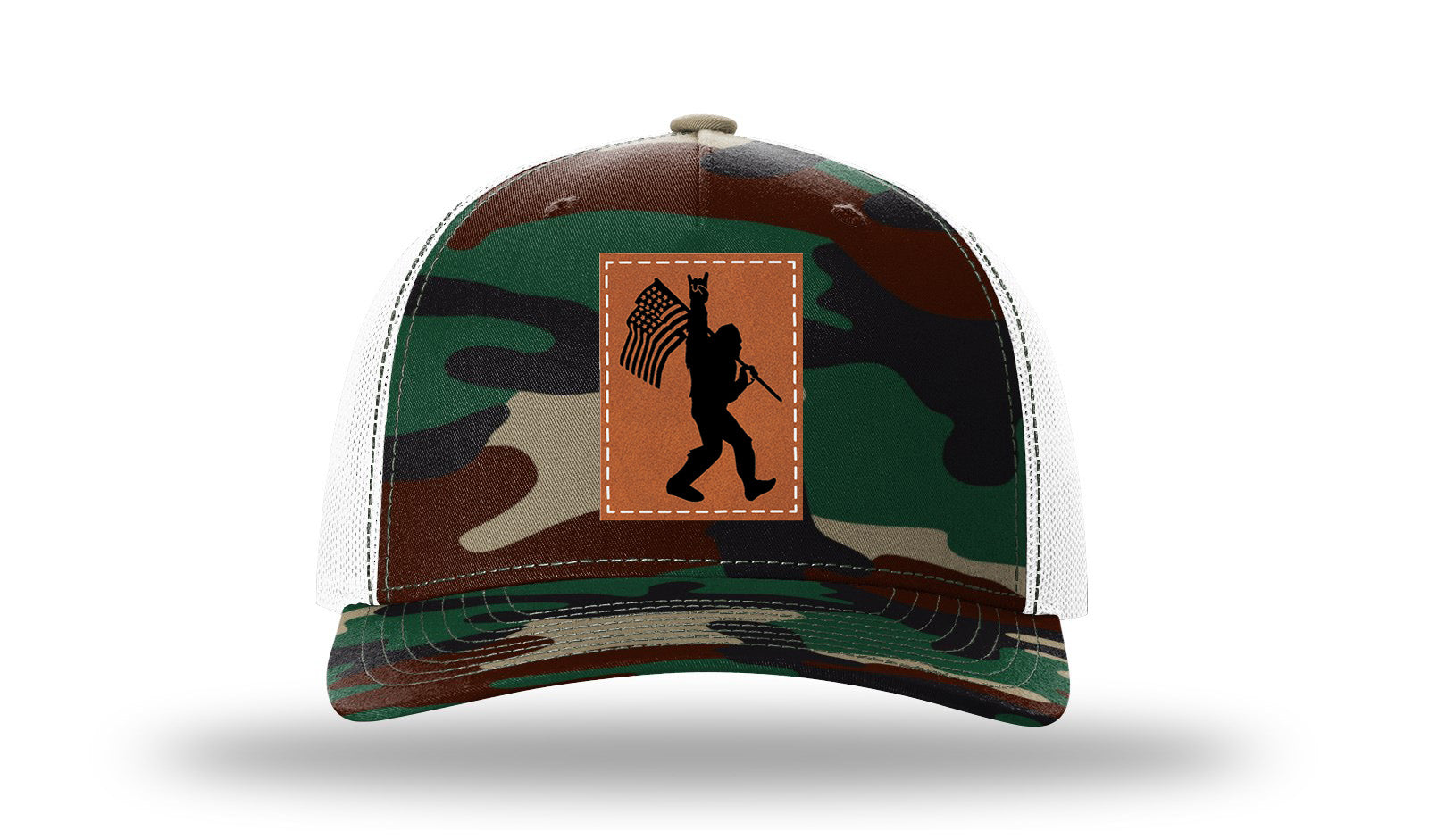 Greeen Camo / White