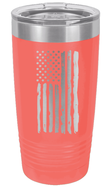 Distressed Flag - 20oz Tumbler