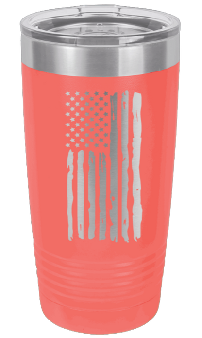 Distressed Flag - 20oz Tumbler