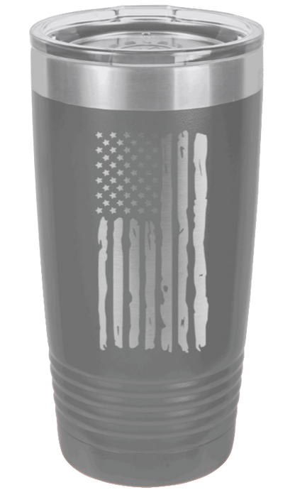 Distressed Flag - 20oz Tumbler