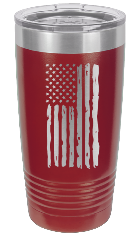 Distressed Flag - 20oz Tumbler