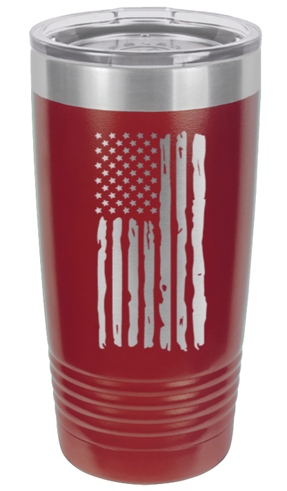 Distressed Flag - 20oz Tumbler