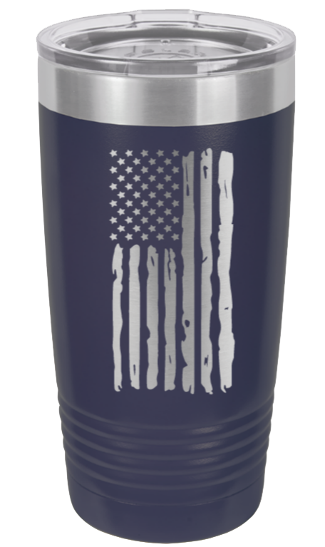 Distressed Flag - 20oz Tumbler
