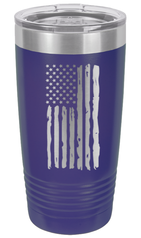 Distressed Flag - 20oz Tumbler