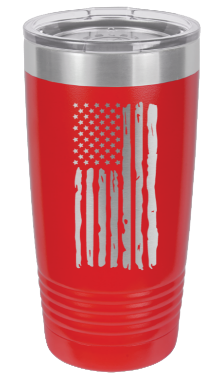 Distressed Flag - 20oz Tumbler