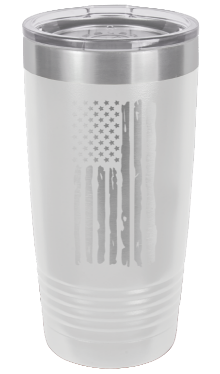 Distressed Flag - 20oz Tumbler