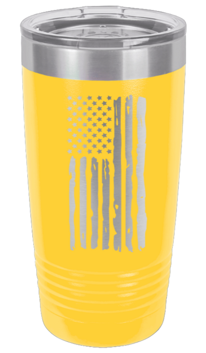 Distressed Flag - 20oz Tumbler
