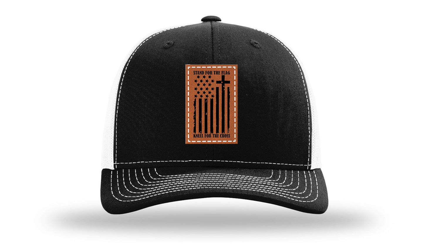 Stand For The Flag Leather Patch Richardson 112 Hat