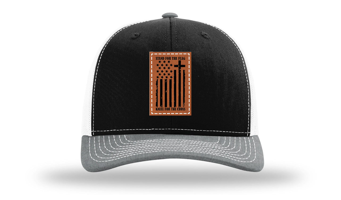 Stand For The Flag Leather Patch Richardson 112 Hat