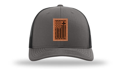 Stand For The Flag Leather Patch Richardson 112 Hat