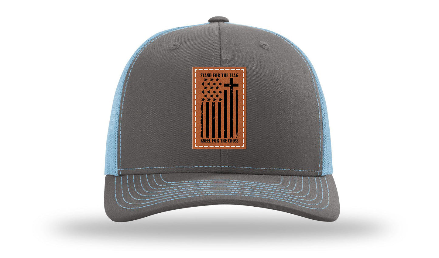 Stand For The Flag Leather Patch Richardson 112 Hat