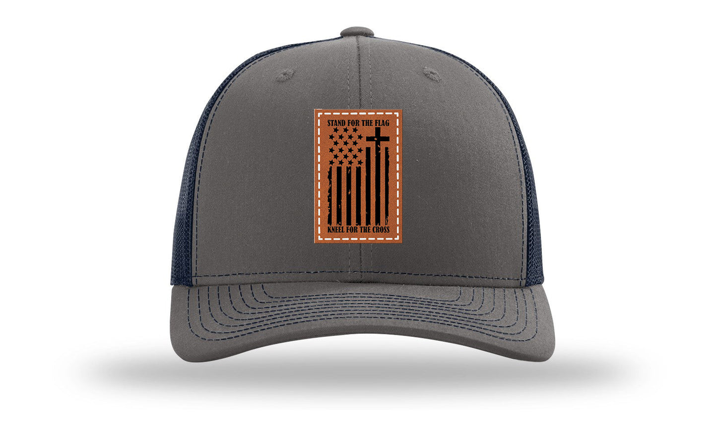 Stand For The Flag Leather Patch Richardson 112 Hat
