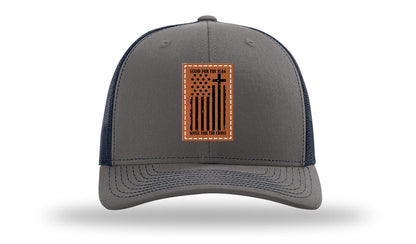 Stand For The Flag Leather Patch Richardson 112 Hat