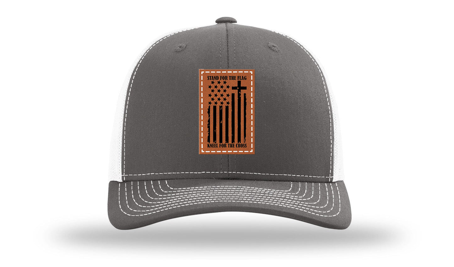 Stand For The Flag Leather Patch Richardson 112 Hat