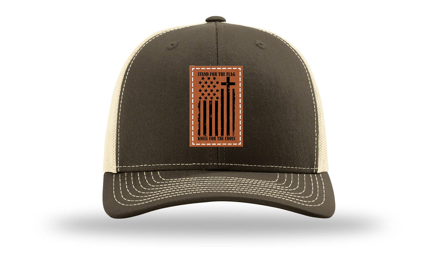 Stand For The Flag Leather Patch Richardson 112 Hat