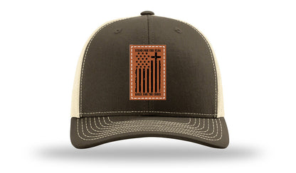 Stand For The Flag Leather Patch Richardson 112 Hat