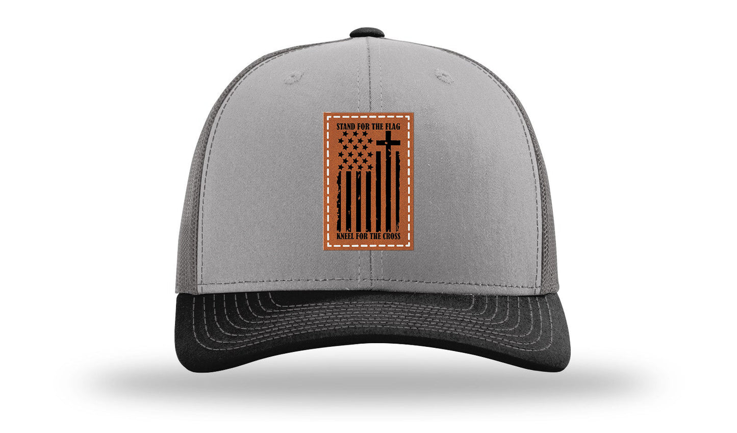 Stand For The Flag Leather Patch Richardson 112 Hat