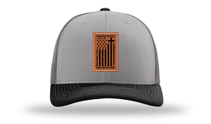 Stand For The Flag Leather Patch Richardson 112 Hat