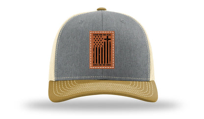 Stand For The Flag Leather Patch Richardson 112 Hat