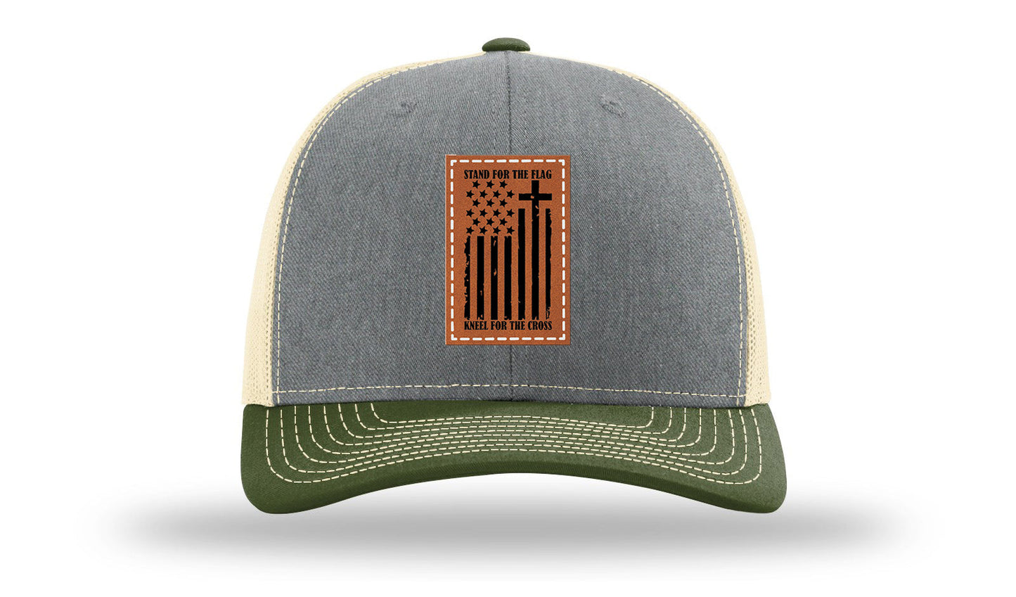 Stand For The Flag Leather Patch Richardson 112 Hat