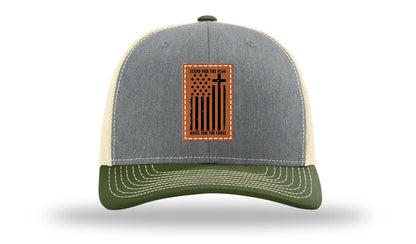 Stand For The Flag Leather Patch Richardson 112 Hat