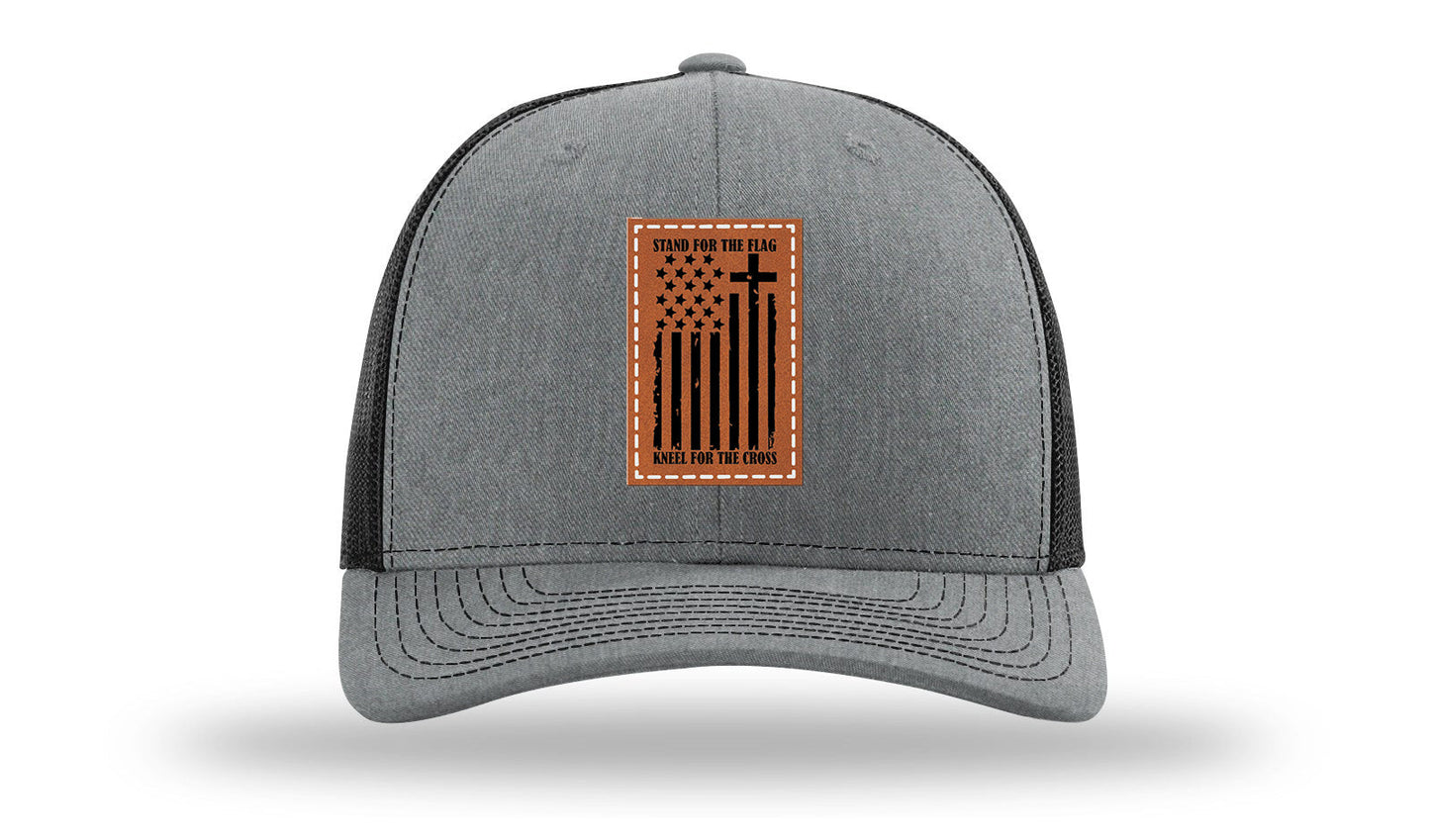 Stand For The Flag Leather Patch Richardson 112 Hat