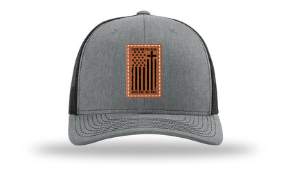 Stand For The Flag Leather Patch Richardson 112 Hat