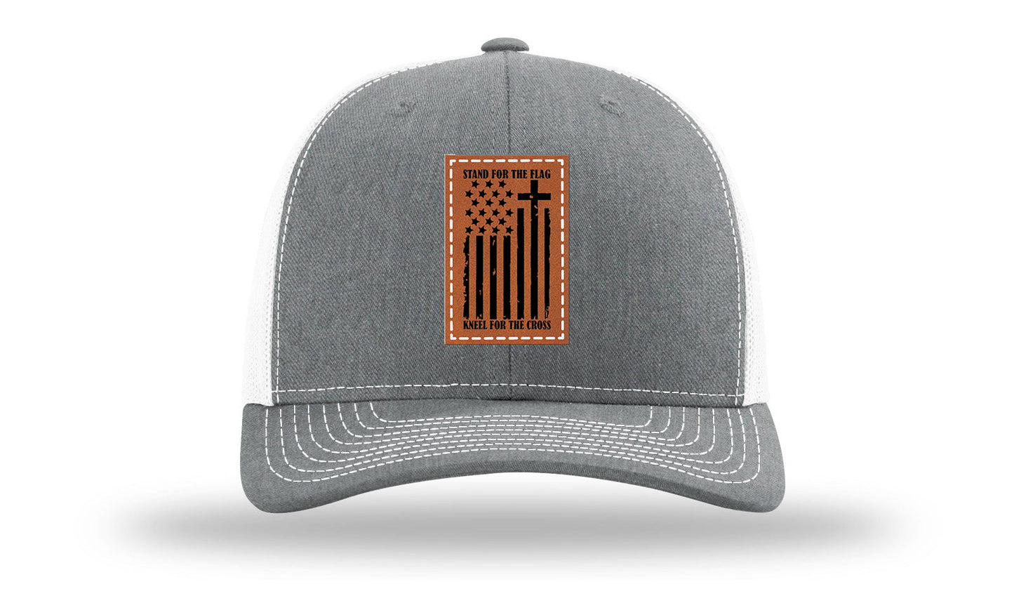 Stand For The Flag Leather Patch Richardson 112 Hat