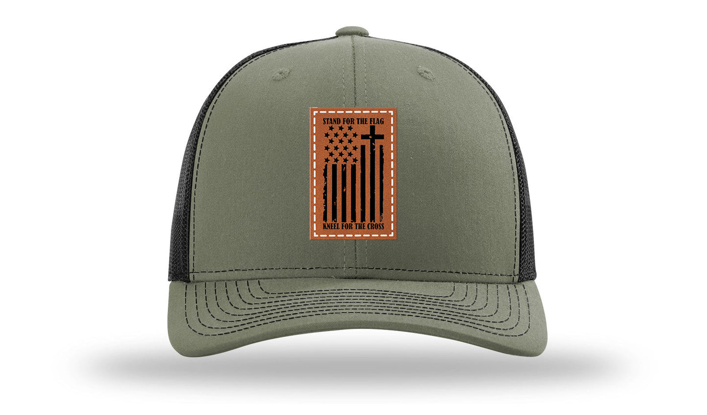 Stand For The Flag Leather Patch Richardson 112 Hat