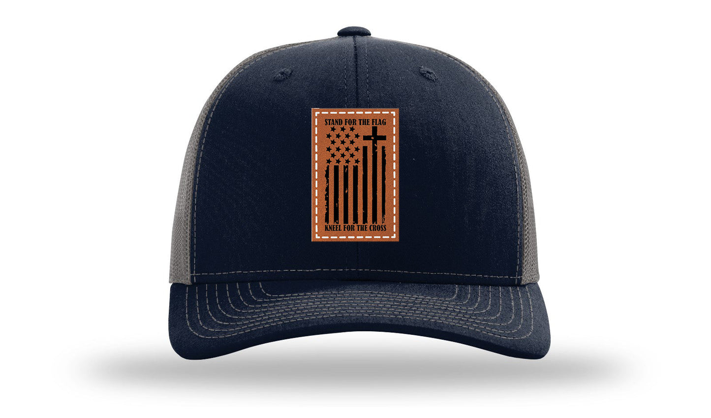 Stand For The Flag Leather Patch Richardson 112 Hat
