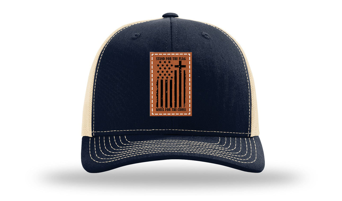 Stand For The Flag Leather Patch Richardson 112 Hat