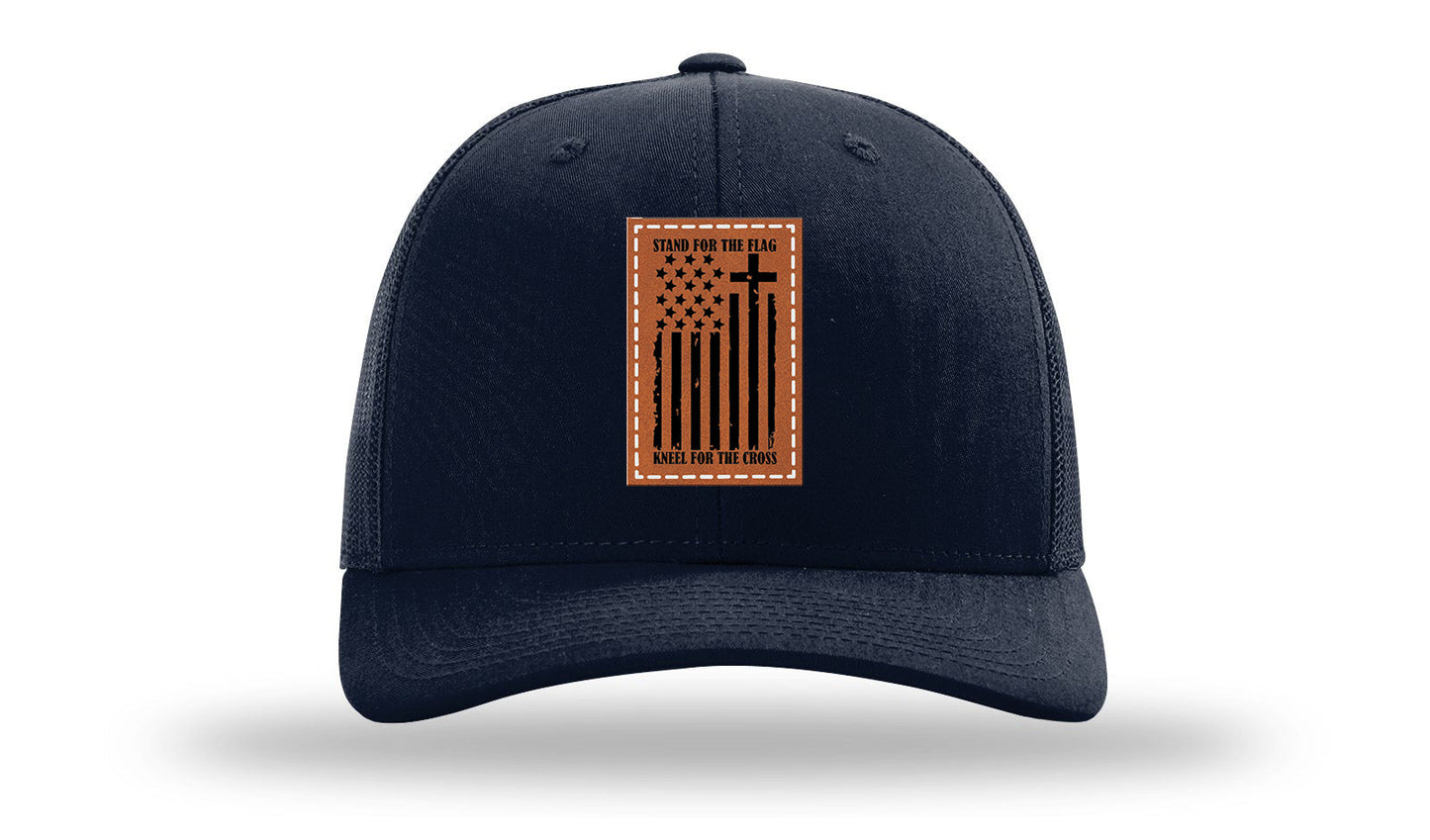 Stand For The Flag Leather Patch Richardson 112 Hat