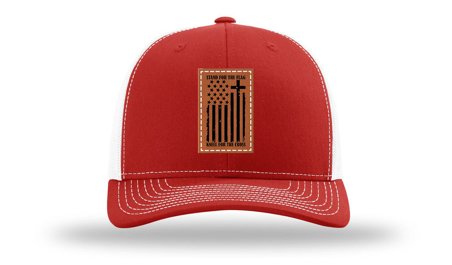Stand For The Flag Leather Patch Richardson 112 Hat