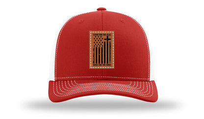Stand For The Flag Leather Patch Richardson 112 Hat