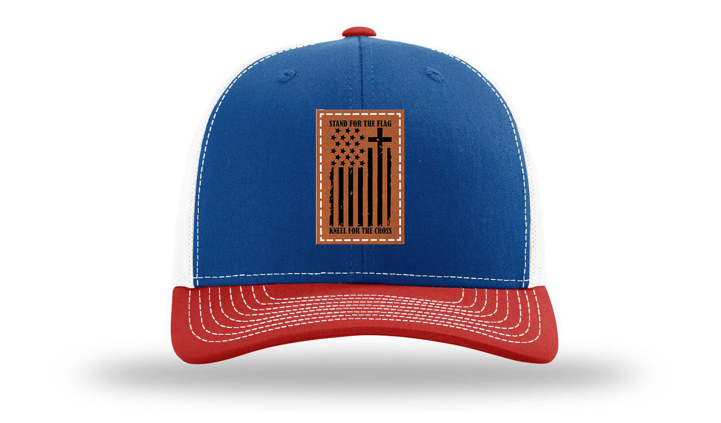 Stand For The Flag Leather Patch Richardson 112 Hat