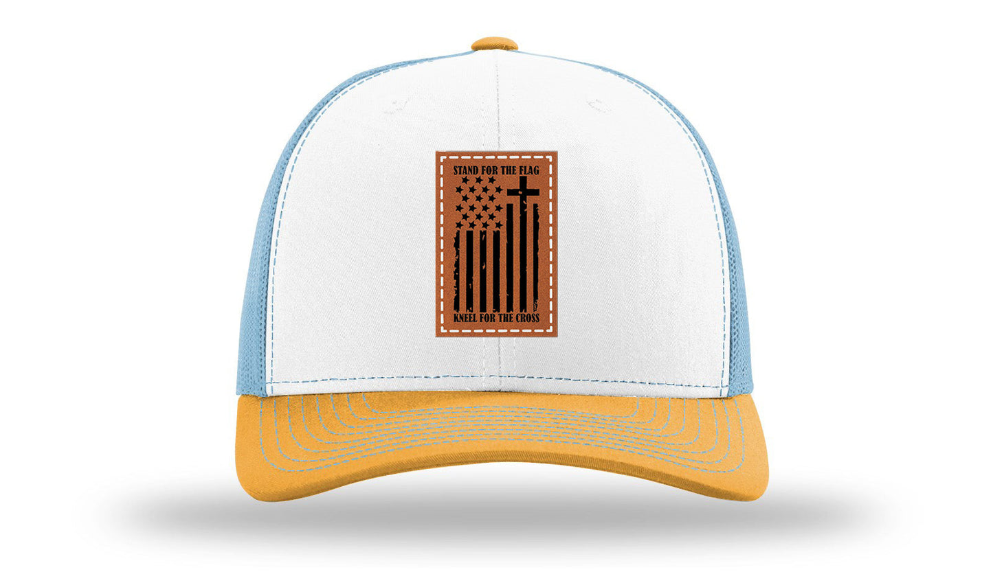 Stand For The Flag Leather Patch Richardson 112 Hat