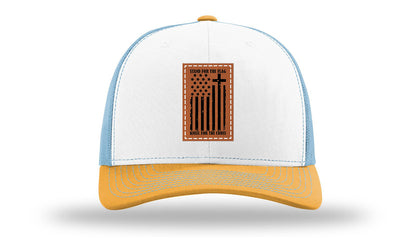 Stand For The Flag Leather Patch Richardson 112 Hat