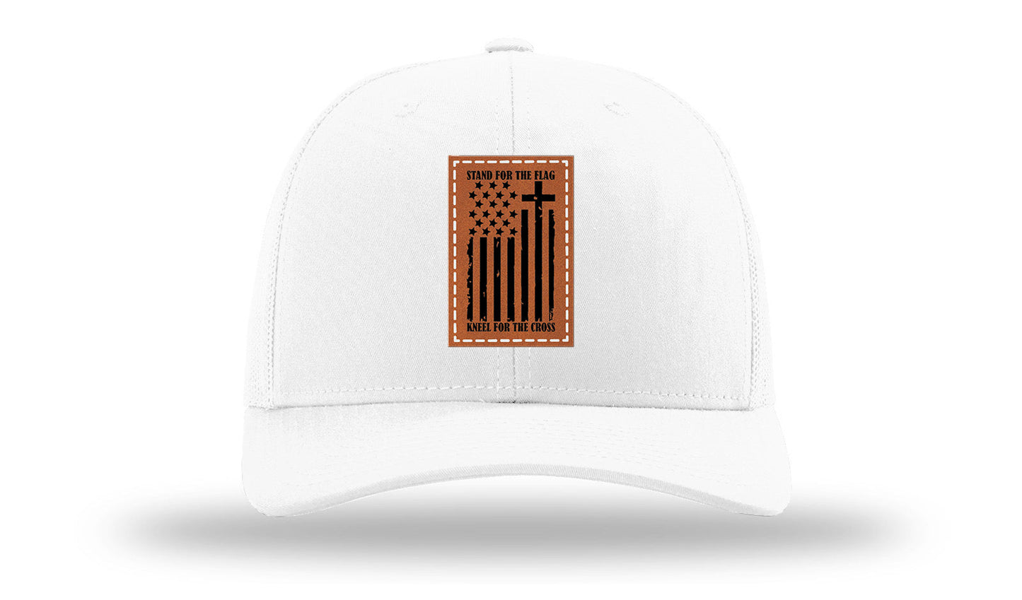 Stand For The Flag Leather Patch Richardson 112 Hat