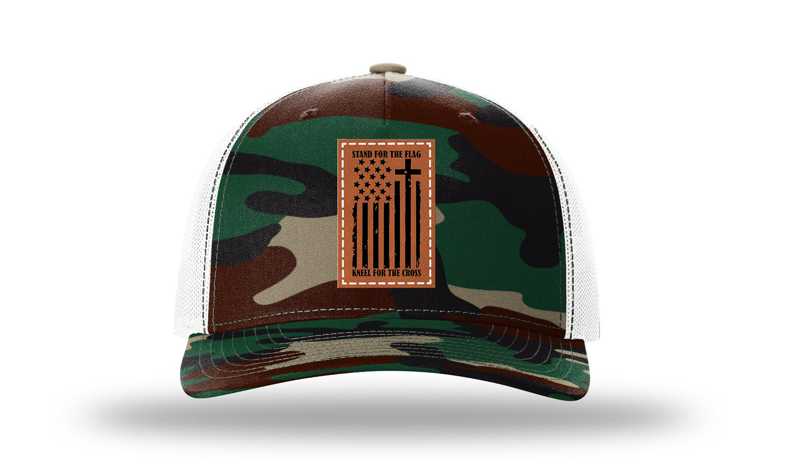 Greeen Camo / White