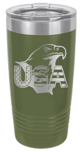 Load image into Gallery viewer, USA Eagle Laser Engraved Tumbler (Etched)
