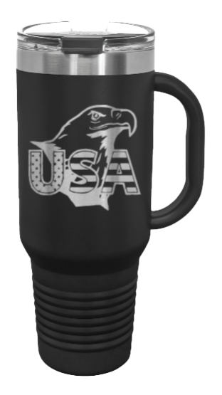 USA Eagle 40oz Handle Mug Laser Engraved