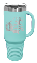 Load image into Gallery viewer, USA Eagle 40oz Handle Mug Laser Engraved
