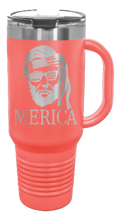 Load image into Gallery viewer, Abe Merica 40oz Handle Mug Laser Engraved
