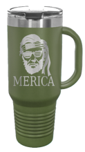 Load image into Gallery viewer, Abe Merica 40oz Handle Mug Laser Engraved
