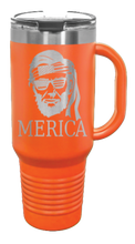 Load image into Gallery viewer, Abe Merica 40oz Handle Mug Laser Engraved
