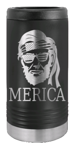 Abe Merica Laser Engraved Slim Can Insulated Koosie