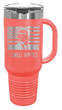 Load image into Gallery viewer, I Smell Hippies 40oz Handle Mug Laser Engraved
