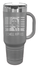 Load image into Gallery viewer, I Smell Hippies 40oz Handle Mug Laser Engraved
